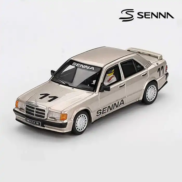 Mini GT 1/64 Mercedes-Benz 190 E 2.3-16 Ayrton Senna w/ Figure - MGT01076