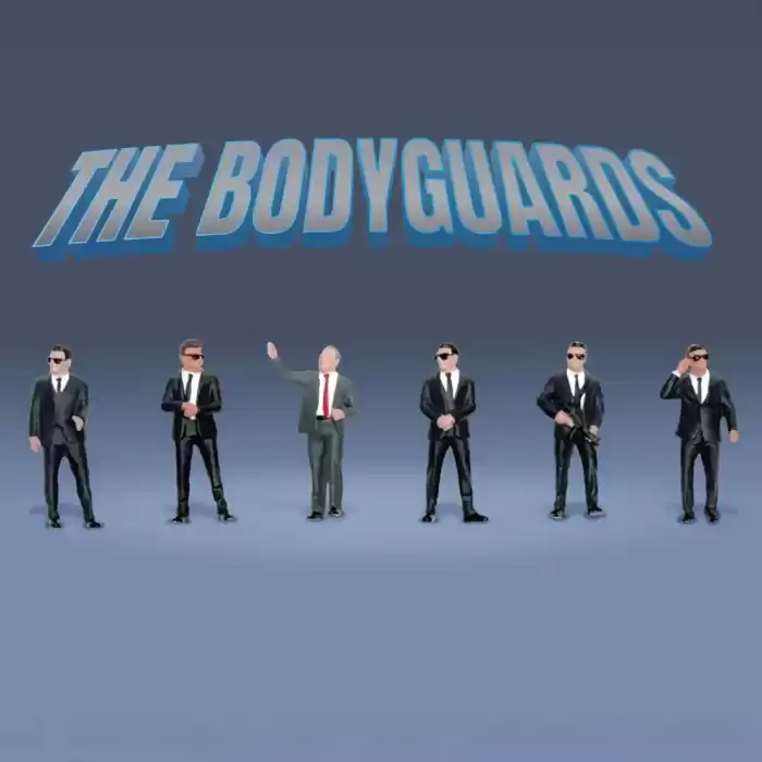 American Diorama 1/64 Figure Set: The Bodyguards