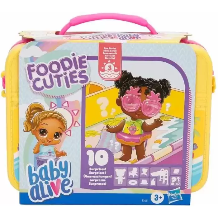 Baby Alive Foodie Cuties, Sürpriz Çanta, Seri 3, Güneş Serisi