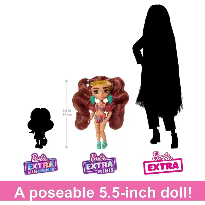 Barbie Extra Mini Bebekler, Fly Minis, HGP62-HPB18