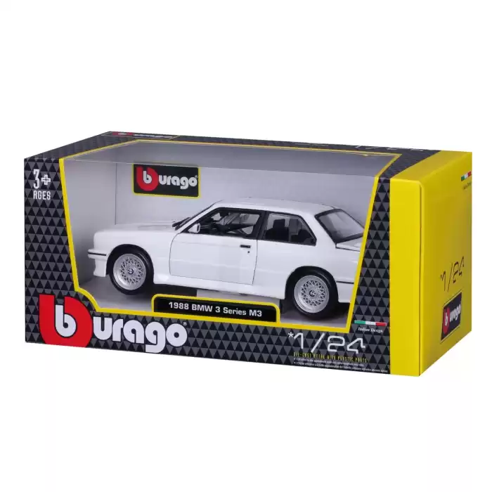 Bburago 1:24 1988 BMW 3 Series M3 - Beyaz