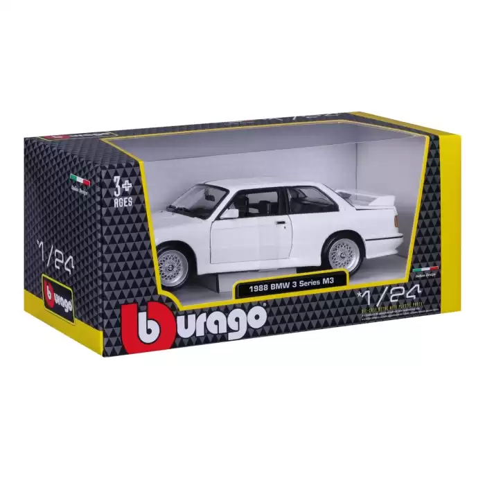 Bburago 1:24 1988 BMW 3 Series M3 - Beyaz