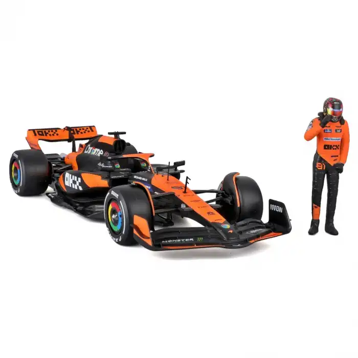 Bburago 1:24 Mc Laren MCL38 Miami Grand Prix 2024 Oscar Piastri Sürücülü - 28040