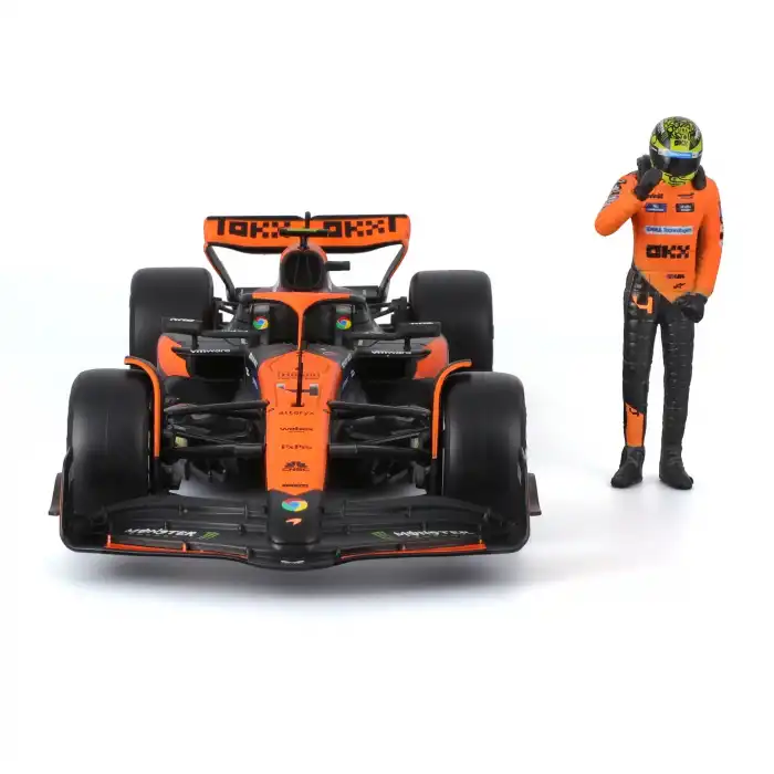 Bburago 1:24 Mc Laren MCL38 Miami Grand Prix 2024 Sürücülü - 28040