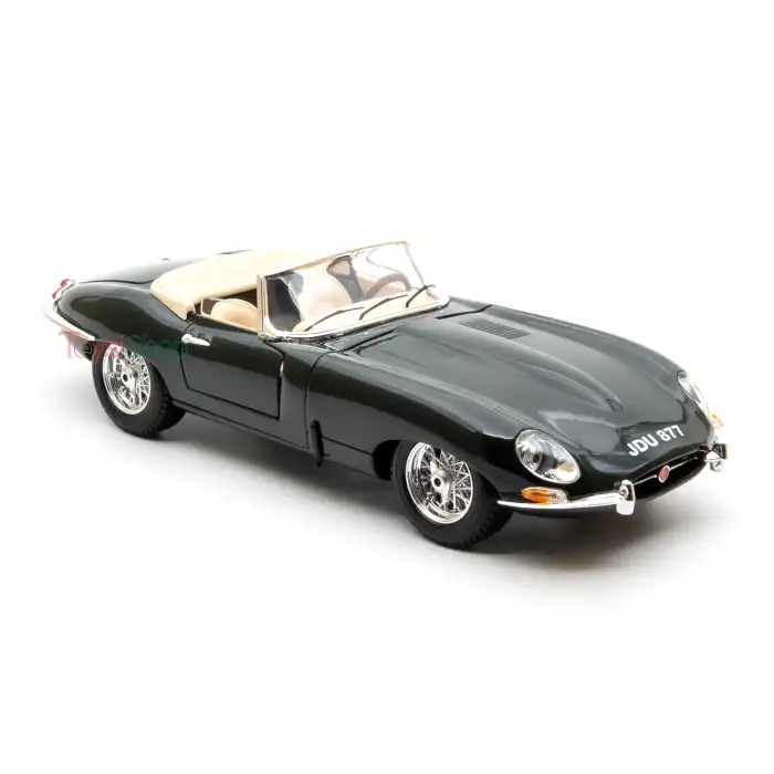 Bburago 1:18 Jaguar E-type Cabriolet Diecast Model Araba Yeşil - 12046