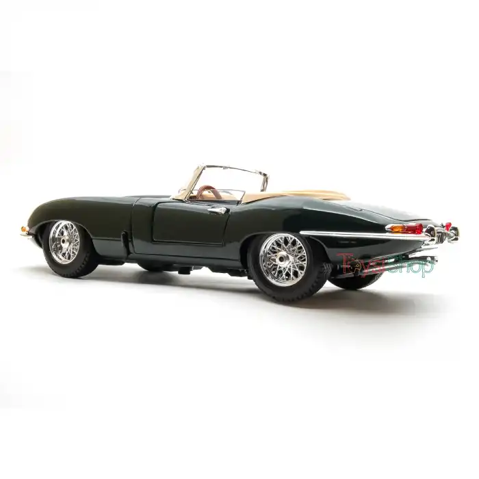 Bburago 1:18 Jaguar E-type Cabriolet Diecast Model Araba Yeşil - 12046
