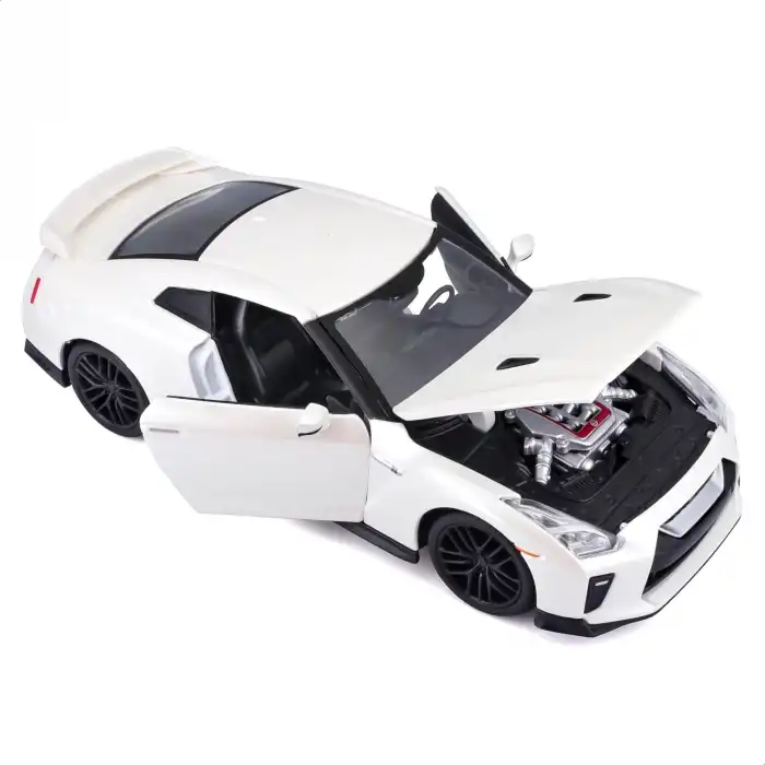Bburago 1:24 2017 Nissan GT-R Diecast Model Araba Beyaz - 21082