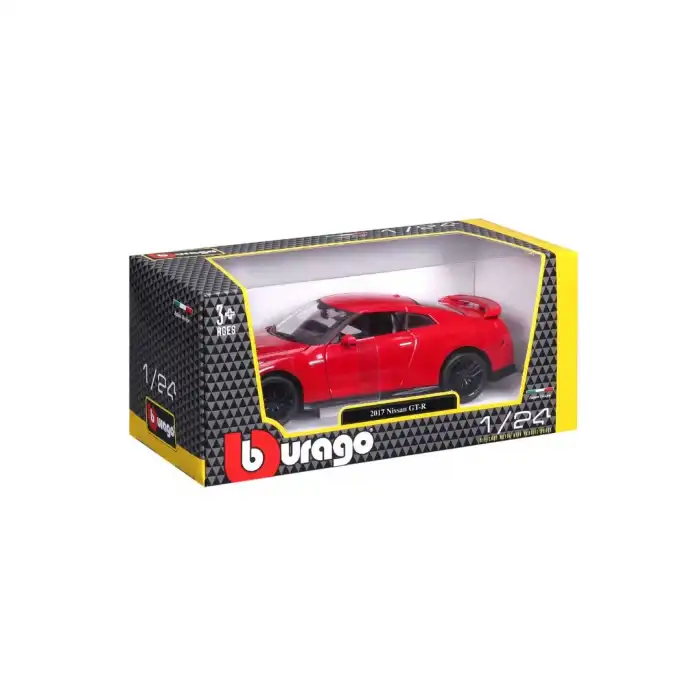 Bburago 1:24 2017 Nissan GT-R Diecast Model Araba Kırmızı - 21082