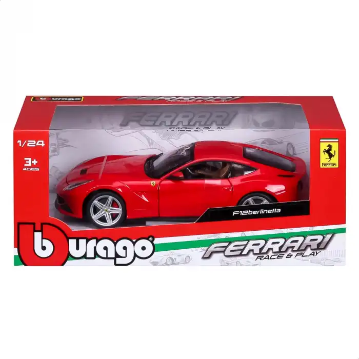 Bburago 1:24 Ferrari F12 Berlinetta Diecast Model Araba Kırmızı - 26007