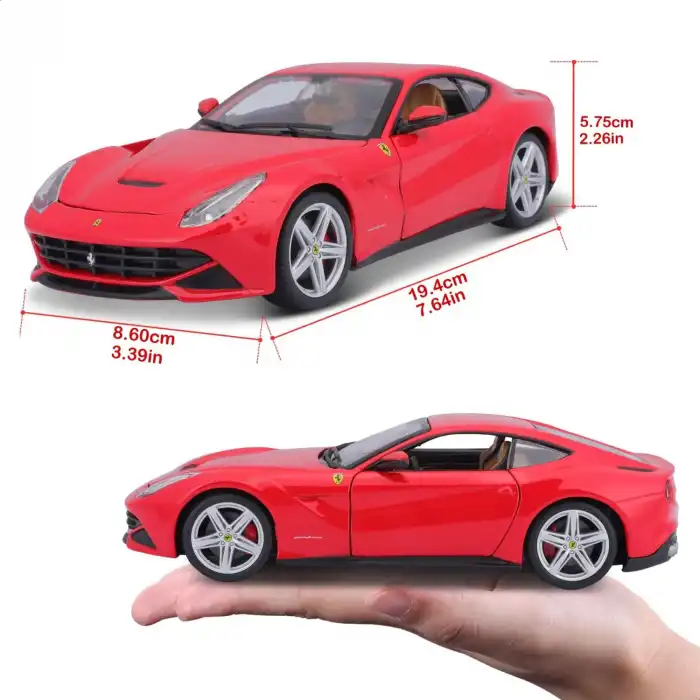 Bburago 1:24 Ferrari F12 Berlinetta Diecast Model Araba Kırmızı - 26007