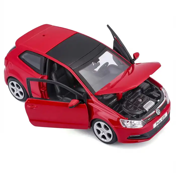 Bburago 1:24 VW Polo GTI Mark 5 Diacast Model Araba - 21059
