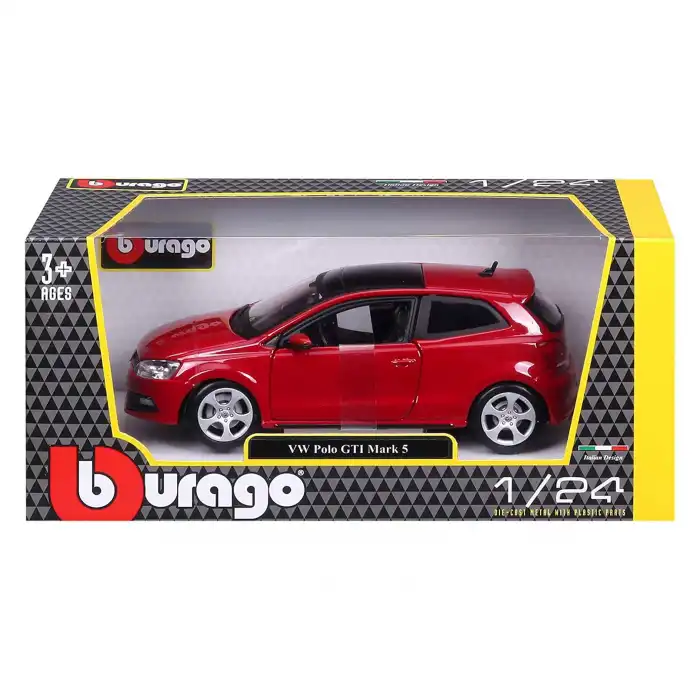 Bburago 1:24 VW Polo GTI Mark 5 Diacast Model Araba - 21059