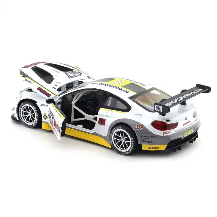 CCA 1:24 BMW M6 GT3 Diecast Model Araba Beyaz - 68278AW