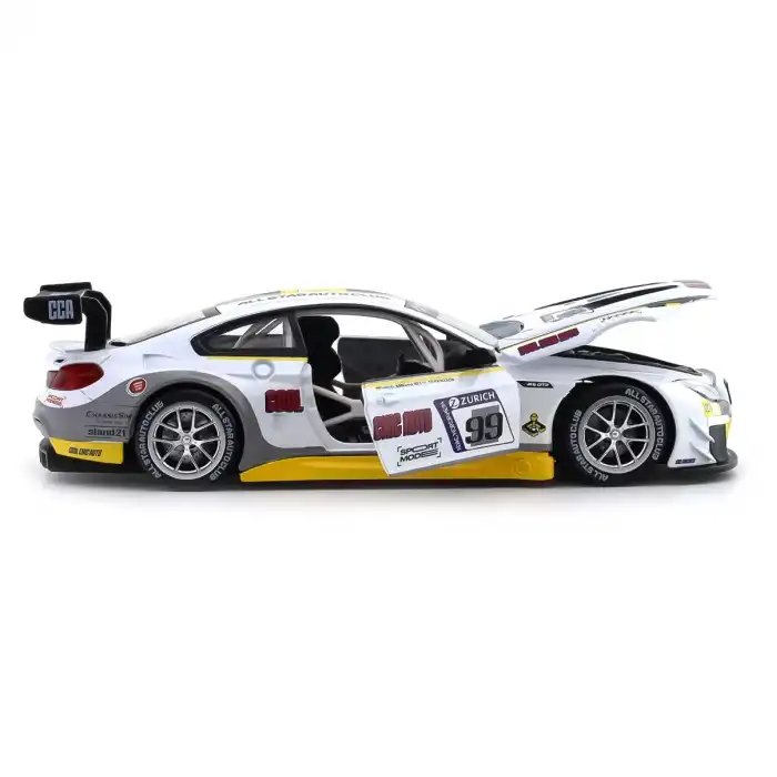 CCA 1:24 BMW M6 GT3 Diecast Model Araba Beyaz - 68278AW