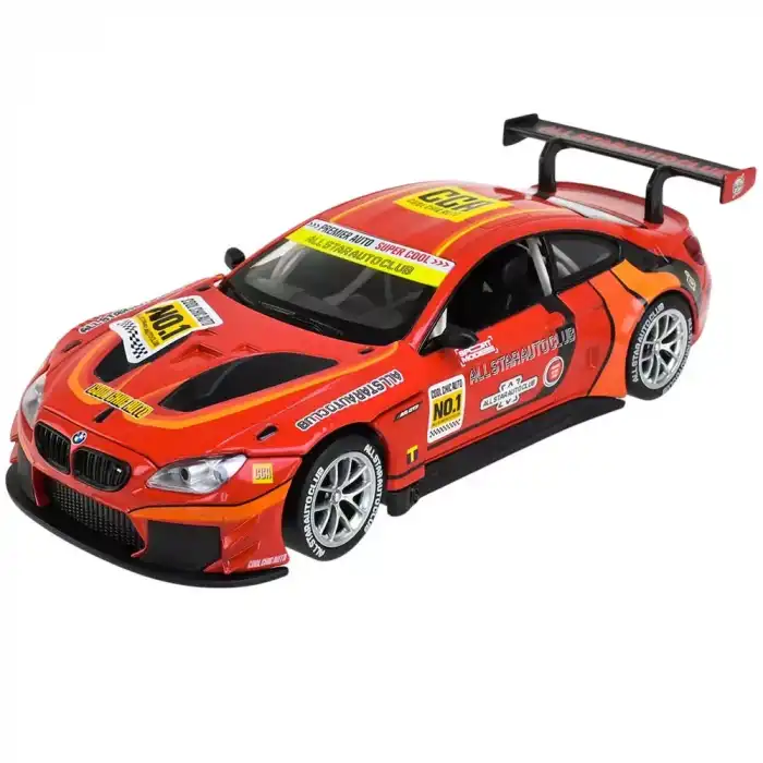 CCA 1:24 BMW M6 GT3 Diecast Model Araba Kırmızı - 68278AR