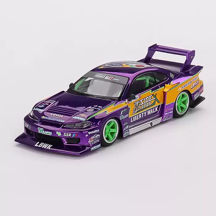 MINI GT: 1/64 Nissan S15 SILVIA LB-Super Silhouette #555 2022 Formula Drift Japan
