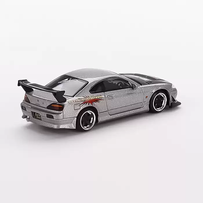 Mini GT 1/64 Nissan Silvia Top Secret (S15) Silver MGT00545