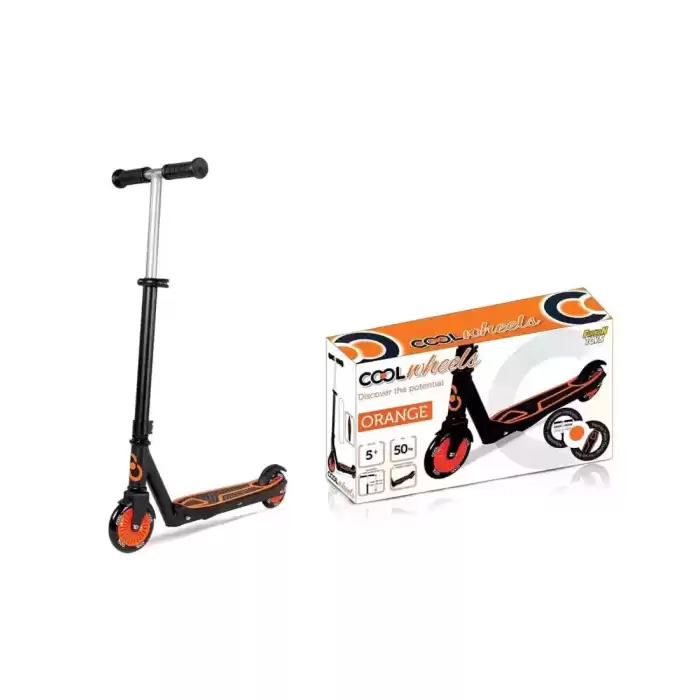 Cool Wheels 5+ Yaş Turuncu Işıklı İki Tekerlekli Çocuk Scooter, FR58932