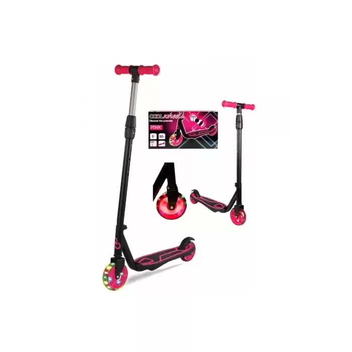 Cool Wheels 5+ Yaş Pembe Işıklı İki Tekerli Çocuk Scooter, FR58949