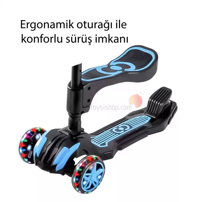 Cool Wheels Combo Oturaklı Scooter Mavi - FR59557