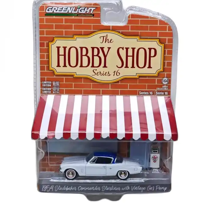Greenlight 1/64 The Hobby Shop Series 16 - 1954 Studebaker Commander Starliner with Vintage 97160-B