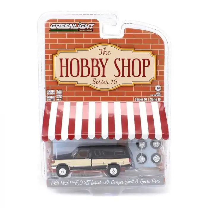 Greenlight 1/64 The Hobby Shop Series 16- 1991 Ford F-150 XLT Lariat 97160-E