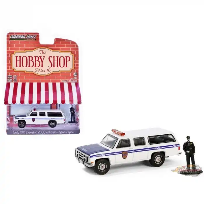 Greenlight 1/64 The Hobby Shop Series 16- New York City Transit Police - 1985 GMC Suburban 97160-D