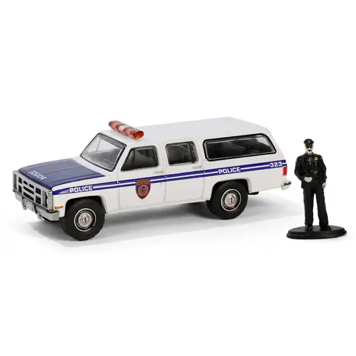 Greenlight 1/64 The Hobby Shop Series 16- New York City Transit Police - 1985 GMC Suburban 97160-D