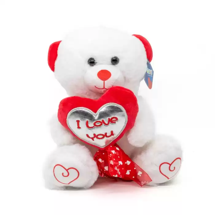 Halley Oyuncak Şeker Kalpli Ayı Peluş, 30 Cm, 62963