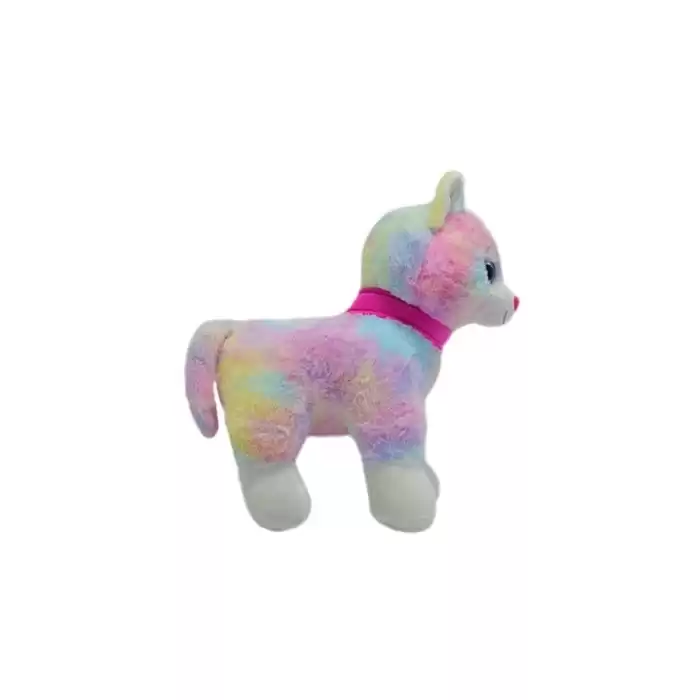 Halley Oyuncak Tokalı Renkli Kedi Peluş 30 Cm, 62340