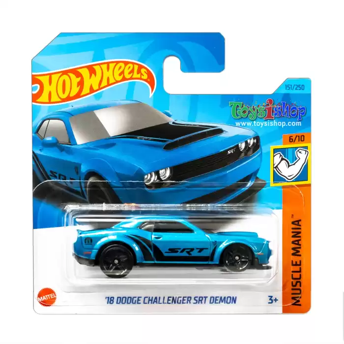 Hot Wheels - 18 Dodge Challenger Srt Demon - Muscle Mania - 151