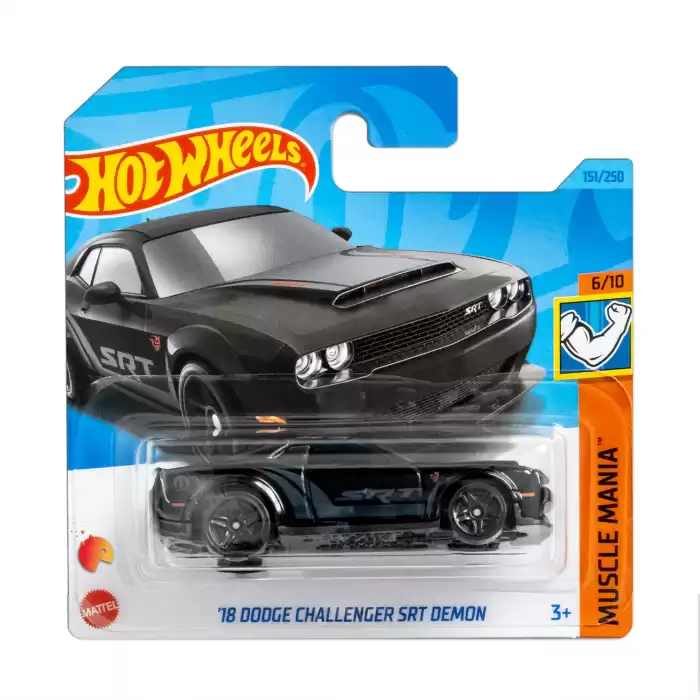 Hot Wheels - 18 Dodge Challenger Srt Demon - Muscle Mania - 151