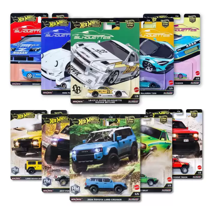 Hot Wheels 2’li Premium Set: 2025 Silhouette & Car Culture Off Road