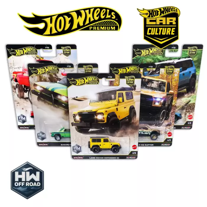 Hot Wheels 2’li Premium Set: 2025 Silhouette & Car Culture Off Road
