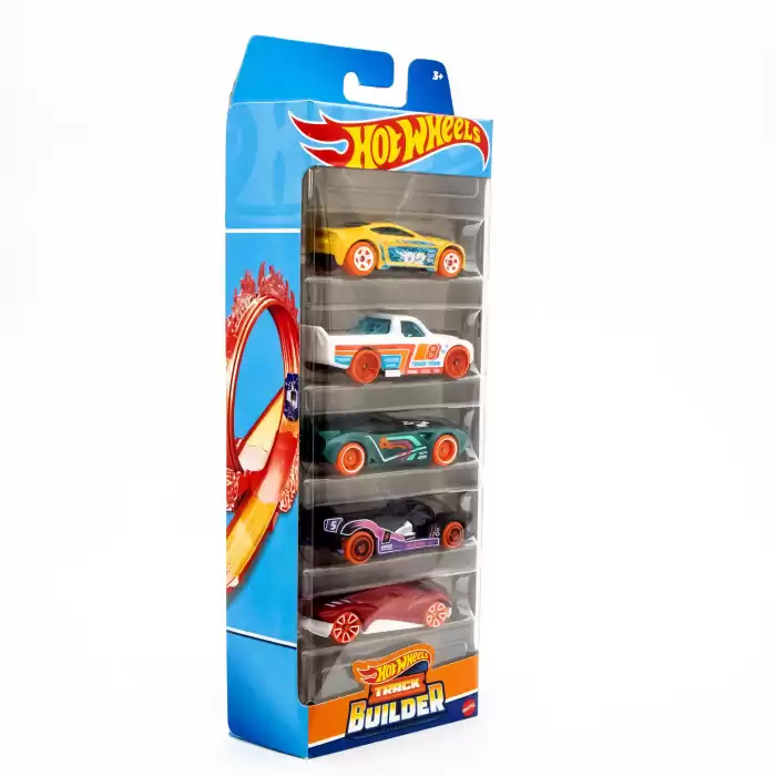 Hot Wheels 5li Araba Seti - Track Builder 2023 - HLY69
