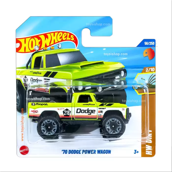 Hot Wheels Tekli Arabalar 70 Dodge Power Wagon - HW Dirt - 56