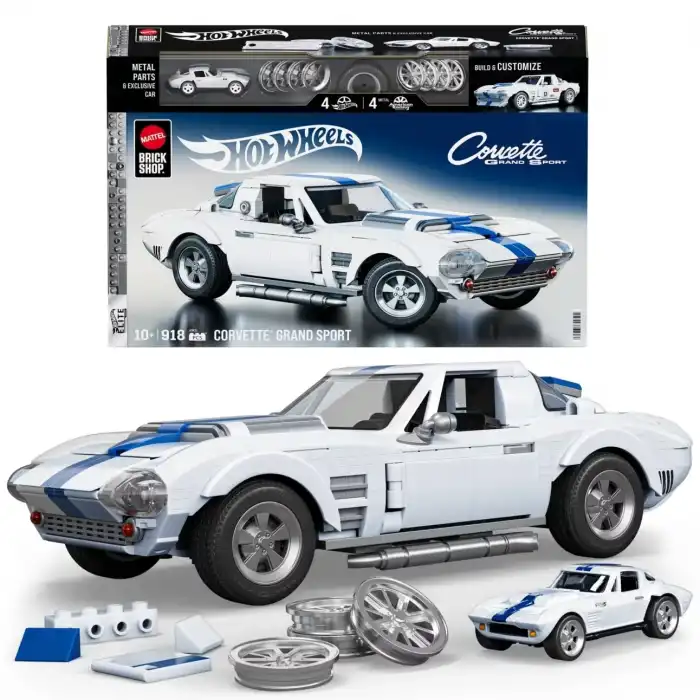 Hot Wheels Corvette Grand Sport Yapı Oyuncağı Seti (918 Parça)