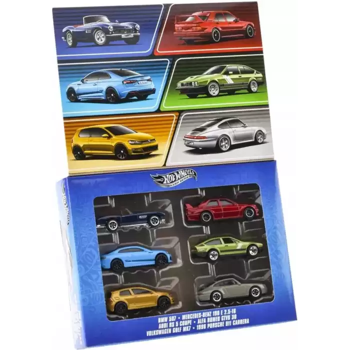 Hot Wheels Euro Style Mutipack 6lı Arabalar JBY79