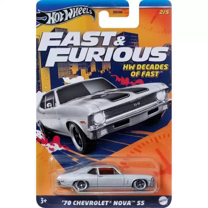 Hot Wheels Fast & Furious - Decades of Fast HNR88 - 5 Araçlık Set