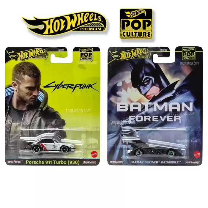 Hot Wheels İki Ürün Cyberpunk 2077 & Batman Forever 