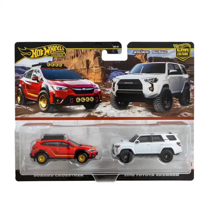 Hot Wheels Premium İkili Paket Subaru Grosstrek ve 2018 Toyota 4Runner - HBL96 - JBK98