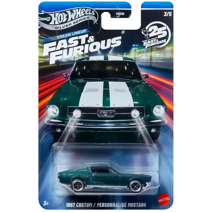 Hot Wheels Silver Series 1967 Custom Personnalize Mustang - HNR88 - JNK49