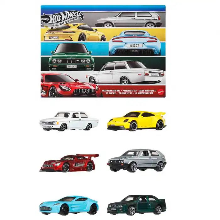 Hot Wheels Silver Series Euro Style 6lı Araba Seti - JBL25