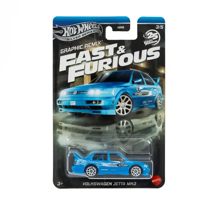 Hot Wheels Silver Series Fast Furious 25. Yıl Volkswagen Jetta MK3 - JBY46