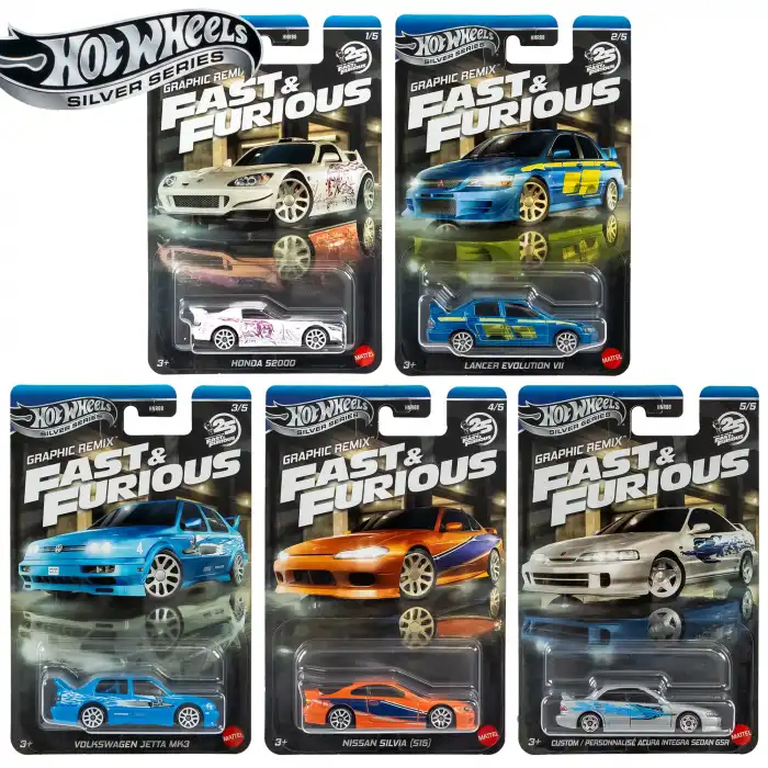 Hot Wheels Silver Series Fast Furious 25. Yıl - HNR88 - 979L