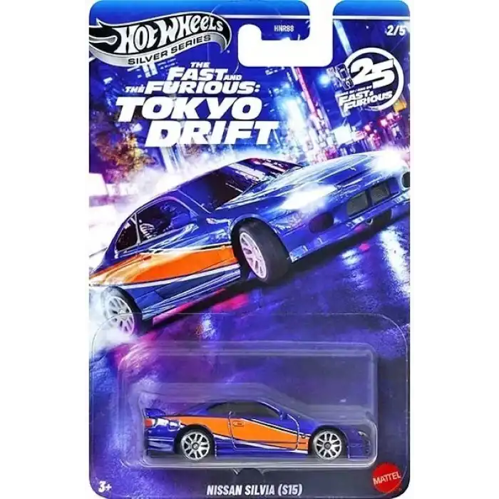 Hot Wheels Silver Series FF Tokyo Drift Nissan Silvia HNR88 - JKX06