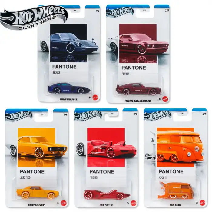 Hot Wheels Silver Series Pantone Set JKY47-979A - 5li Koleksiyon Seti