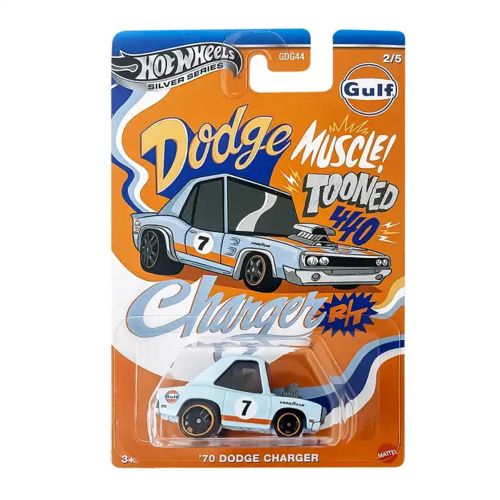 Hot Wheels Silver Tooned 70 Dodge Charge - JCB63
