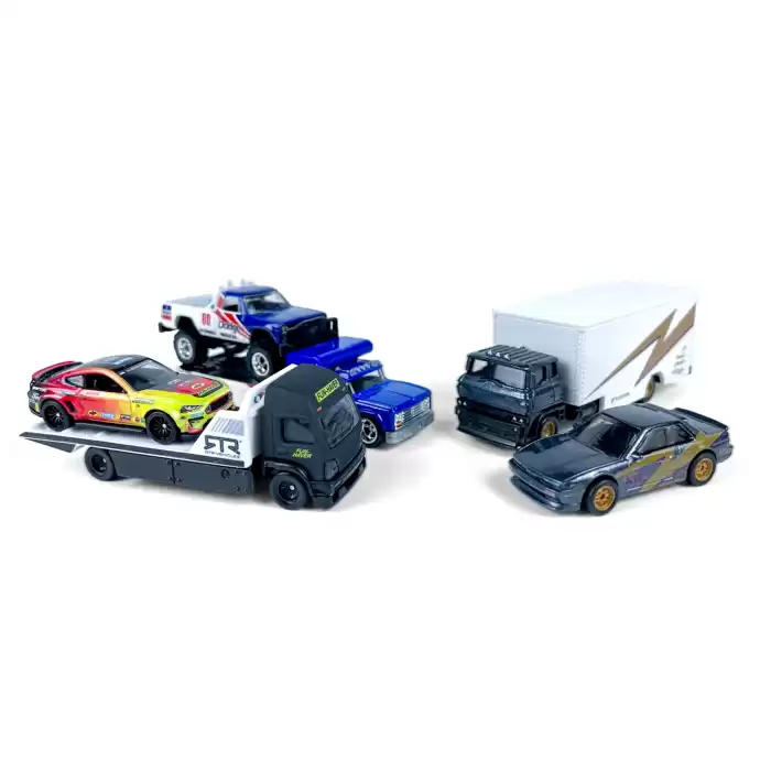 Hot Wheels Team Transport - 23 Ford Mustang RTR Spec 5 & Aero Lift - HKF39