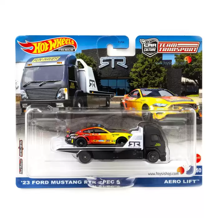 Hot Wheels Team Transport - 23 Ford Mustang RTR Spec 5 & Aero Lift - HKF39